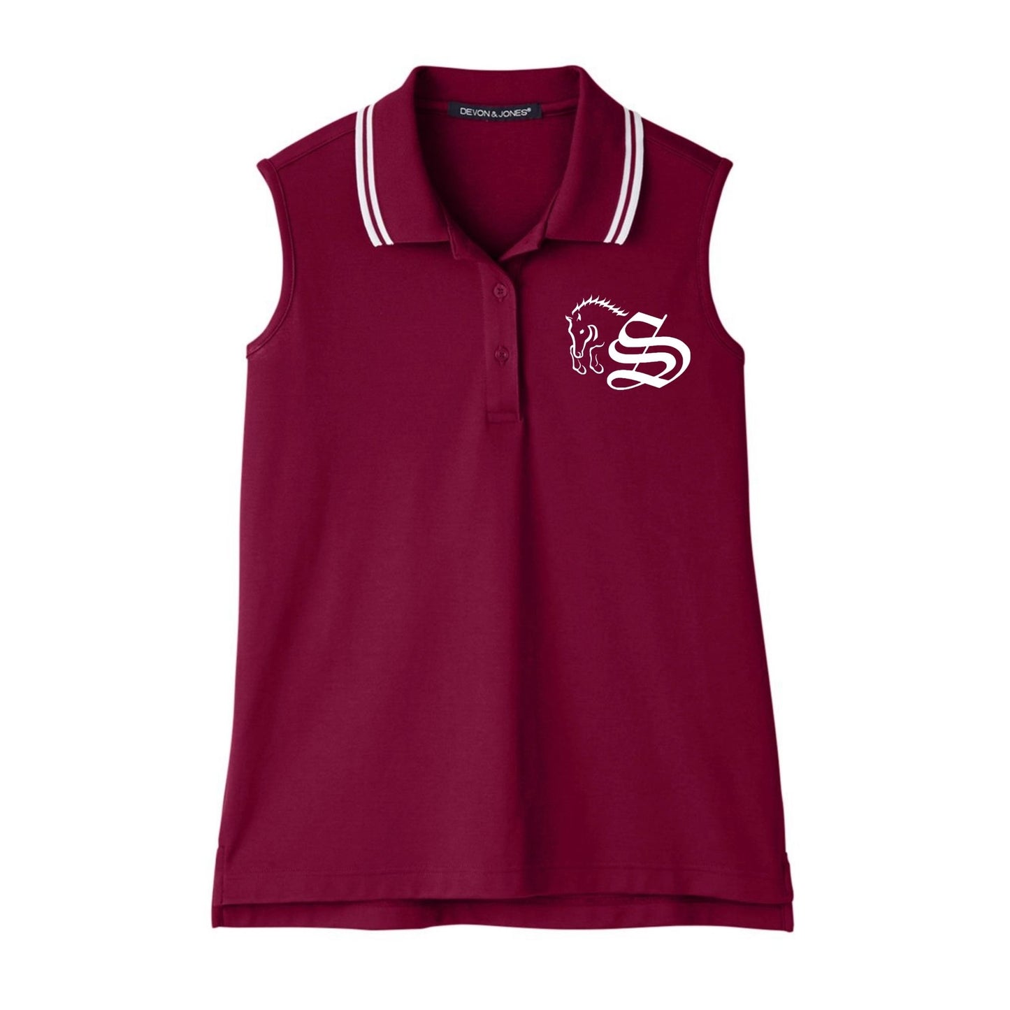 Women's Embroidered Performance Sleeveless Polo