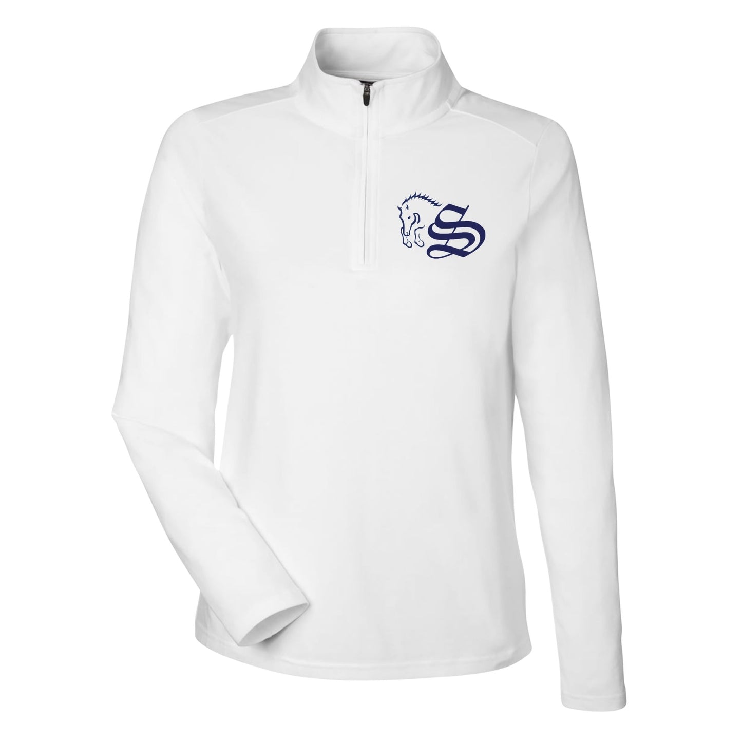 Women's Embroidered Stretch Quarter-Zip