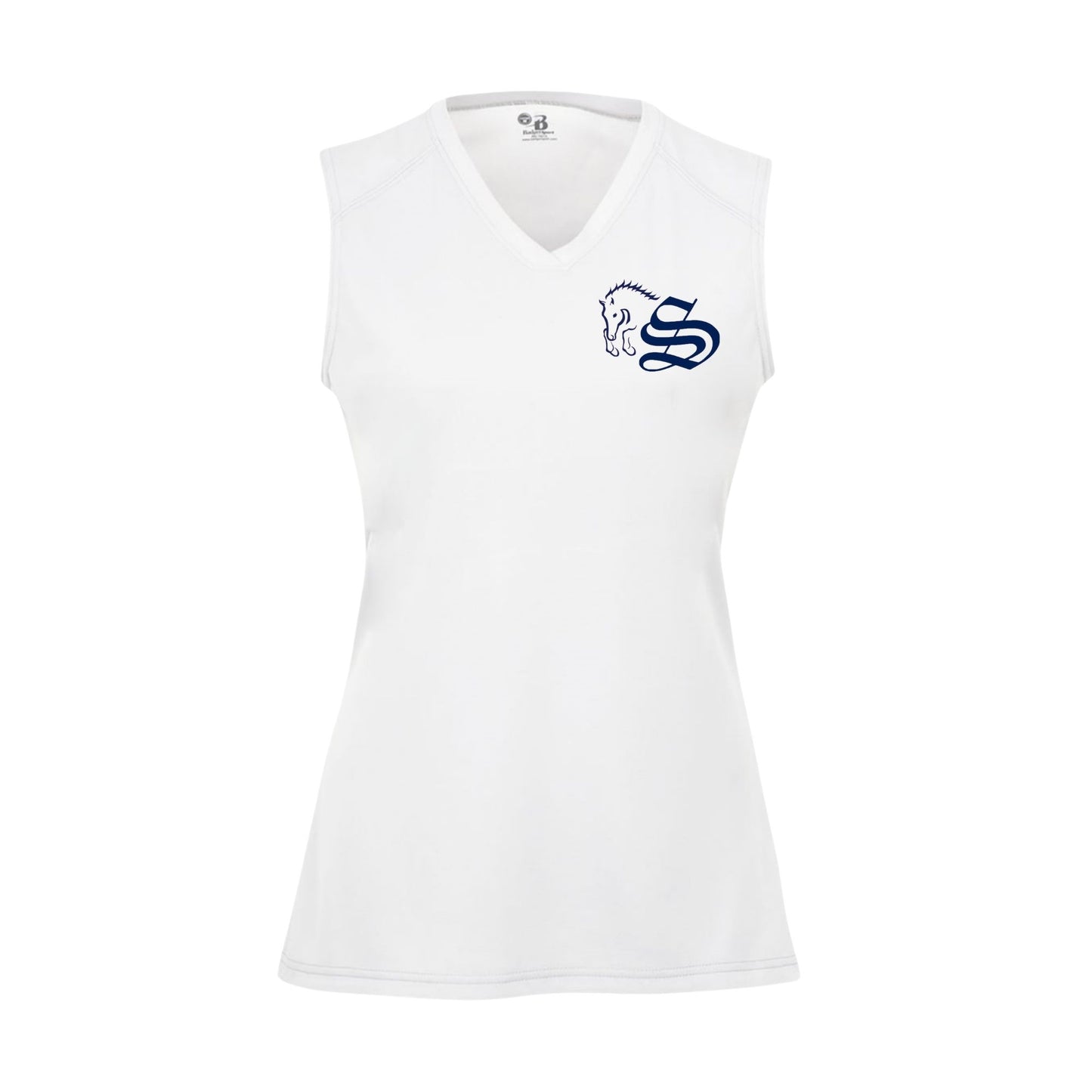 Girls Embroidered Sleeveless Shirt