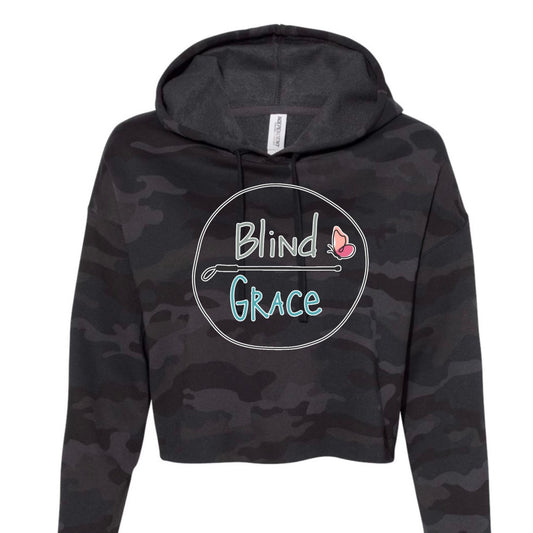 Blind Grace Cropped Hoodie
