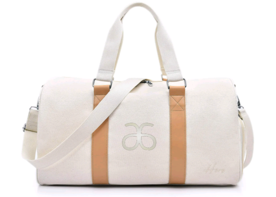 Embroidered Duffle Bag