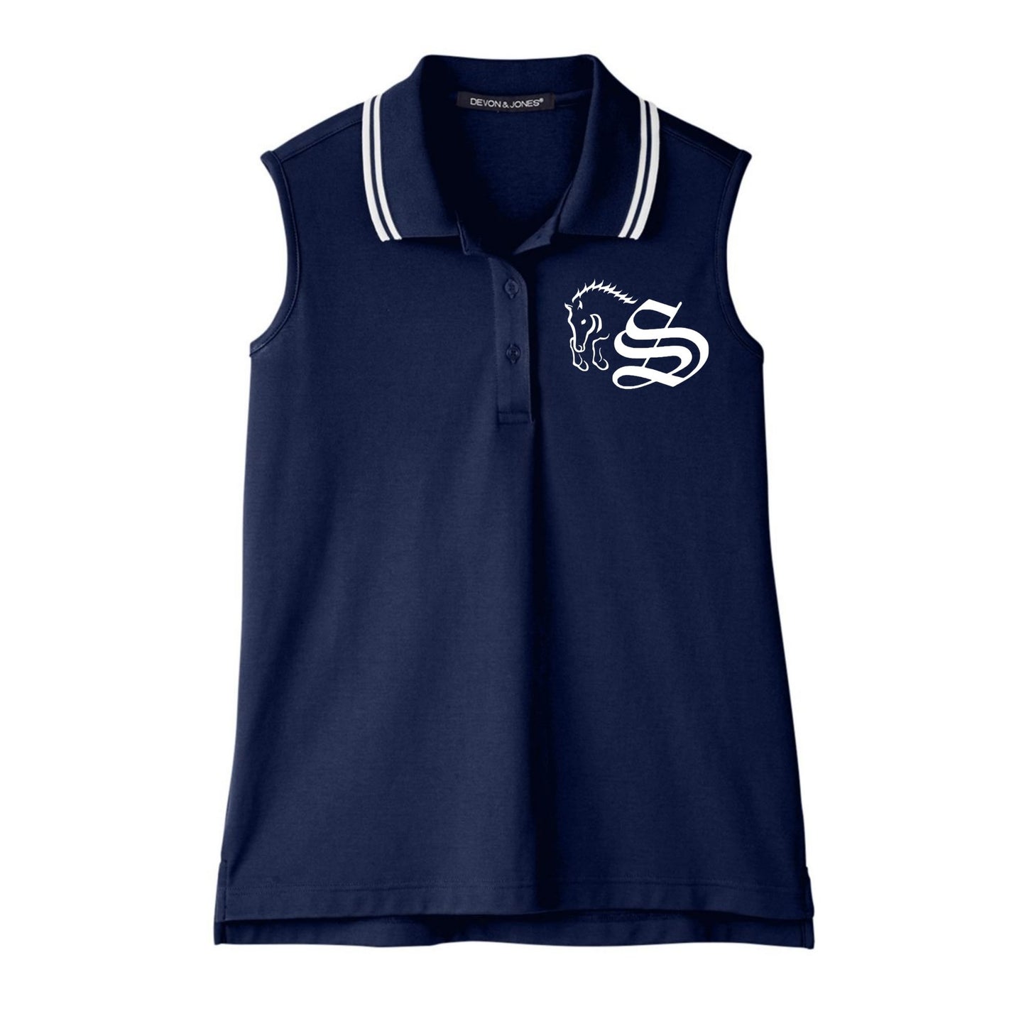 Women's Embroidered Performance Sleeveless Polo