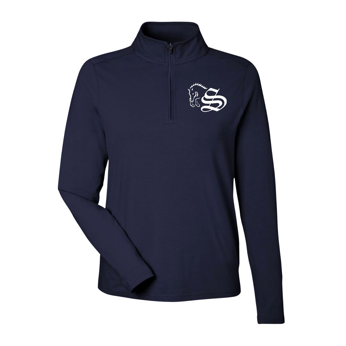 Women's Embroidered Stretch Quarter-Zip
