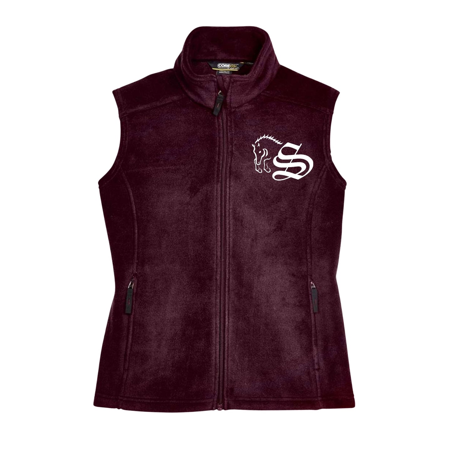 Women's Embroidered Fleece Vest