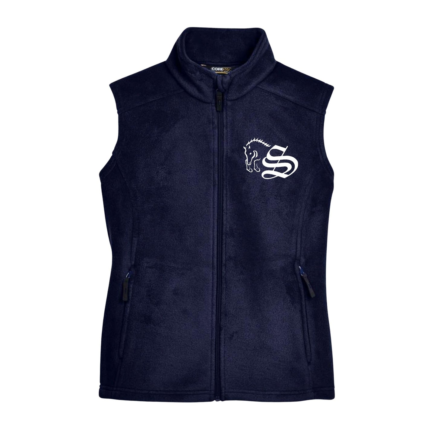 Women's Embroidered Fleece Vest