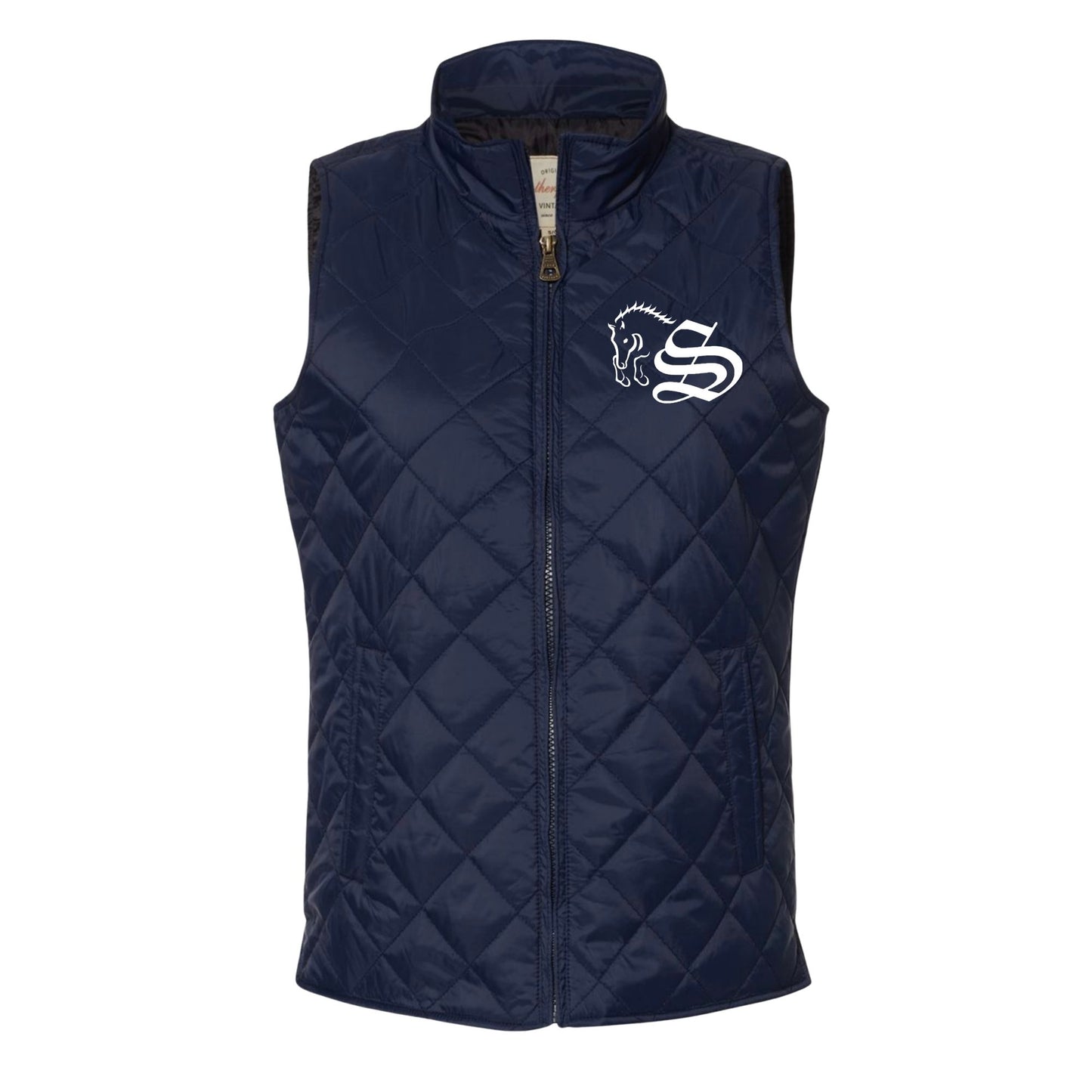 Women's Embroidered Quilted Vest