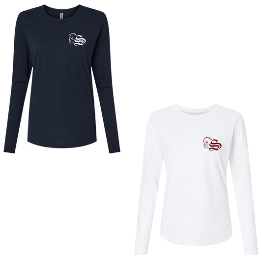 Women's Embroidered Long Sleeve T-Shirt