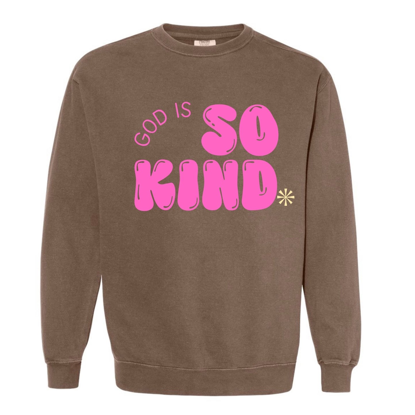 Curate-God is so Kind Sweatshirt-PREORDER-items will be available for pick up at the conference in the merch area.