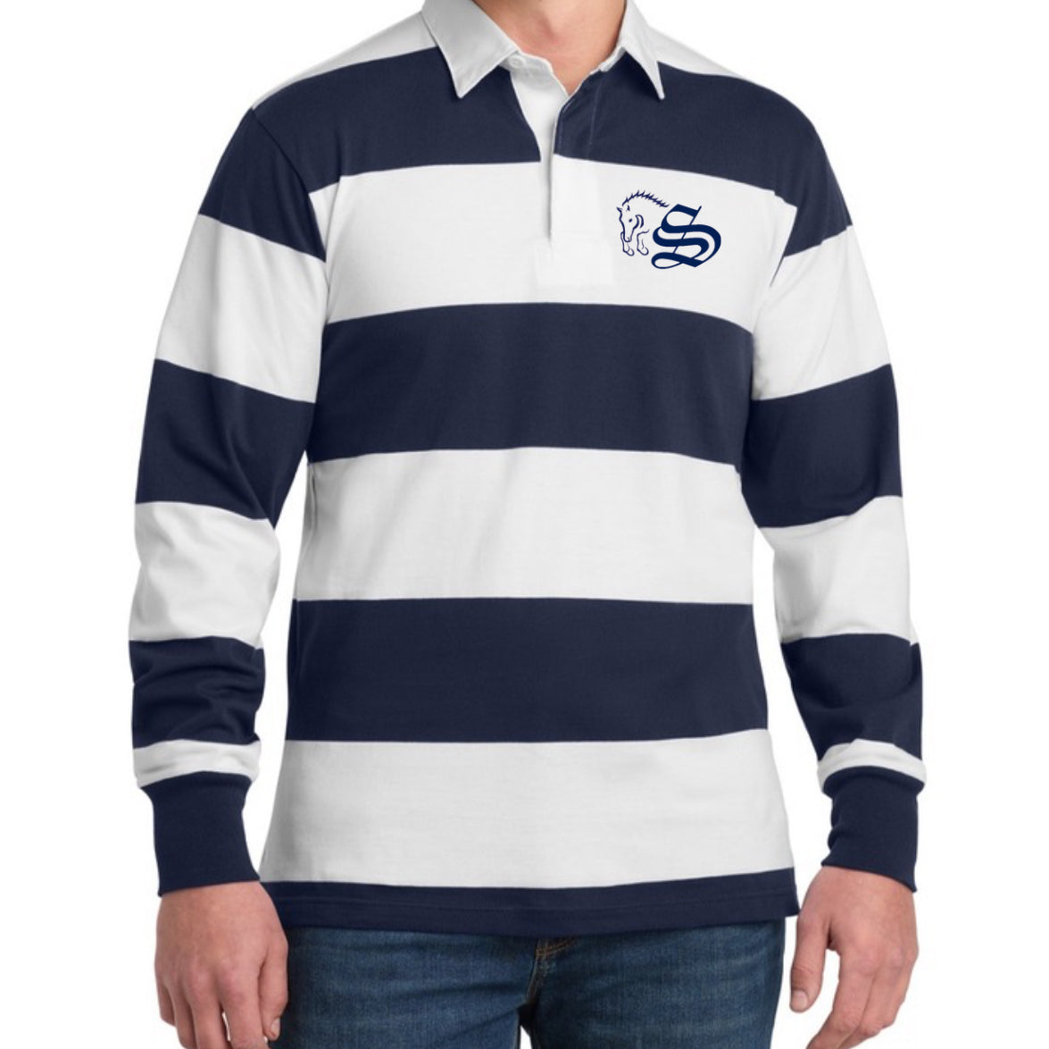 Unisex Embroidered Rugby Shirt