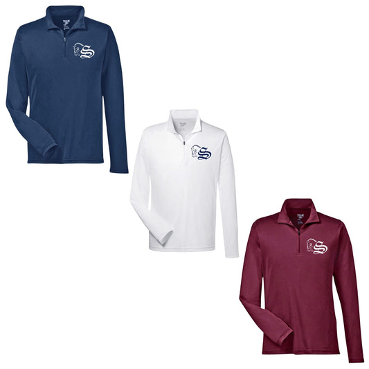 Men's Embroidered Performance Quarter-Zip