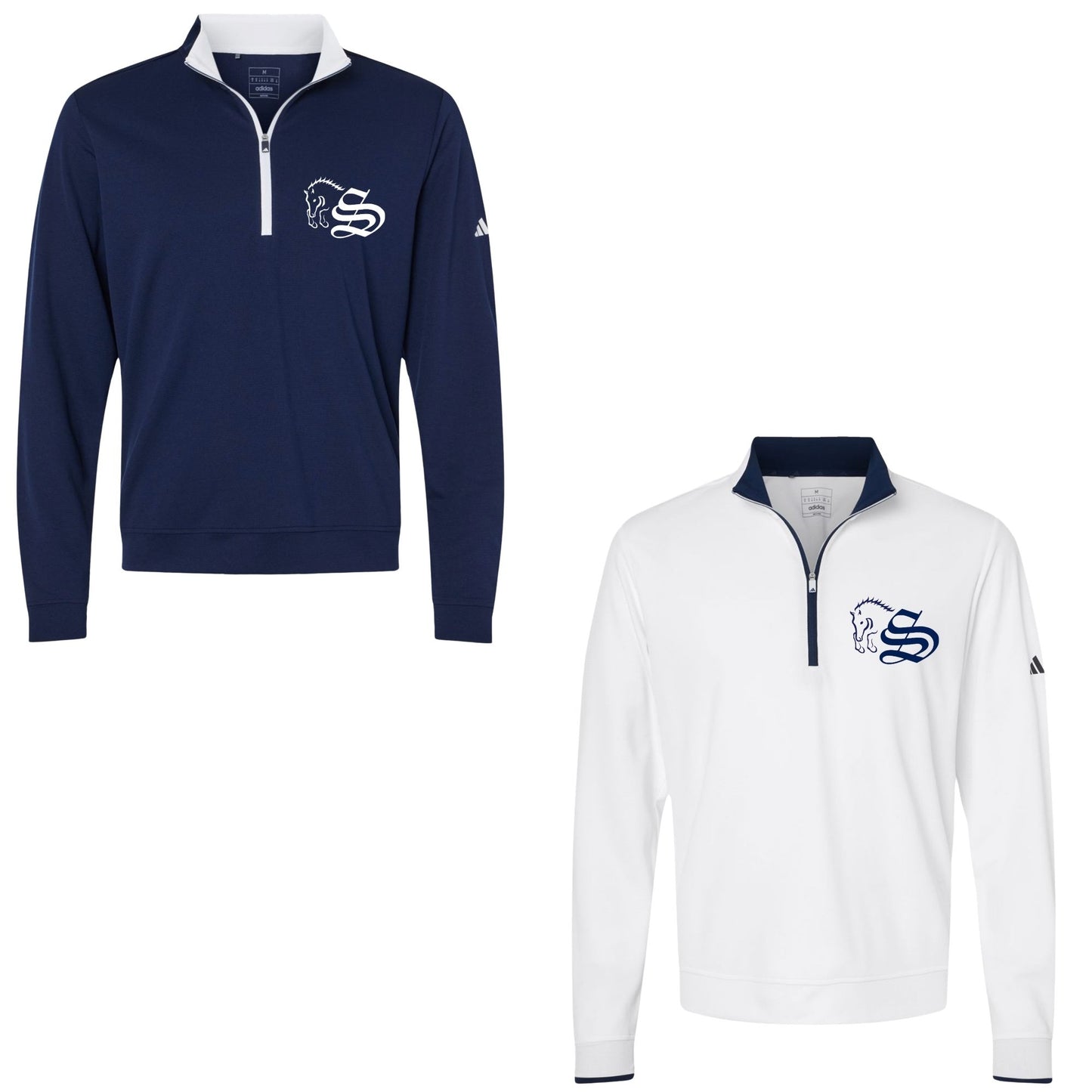 Men's Embroidered Adidas Quarter-Zip