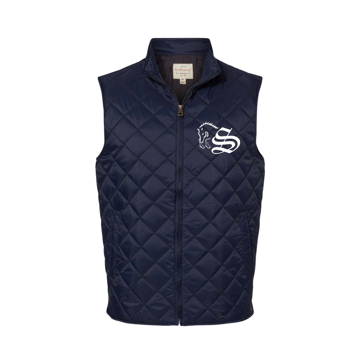 Men's Embroidered Quilted Vest
