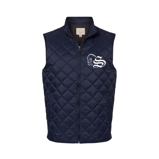 Men's Embroidered Quilted Vest