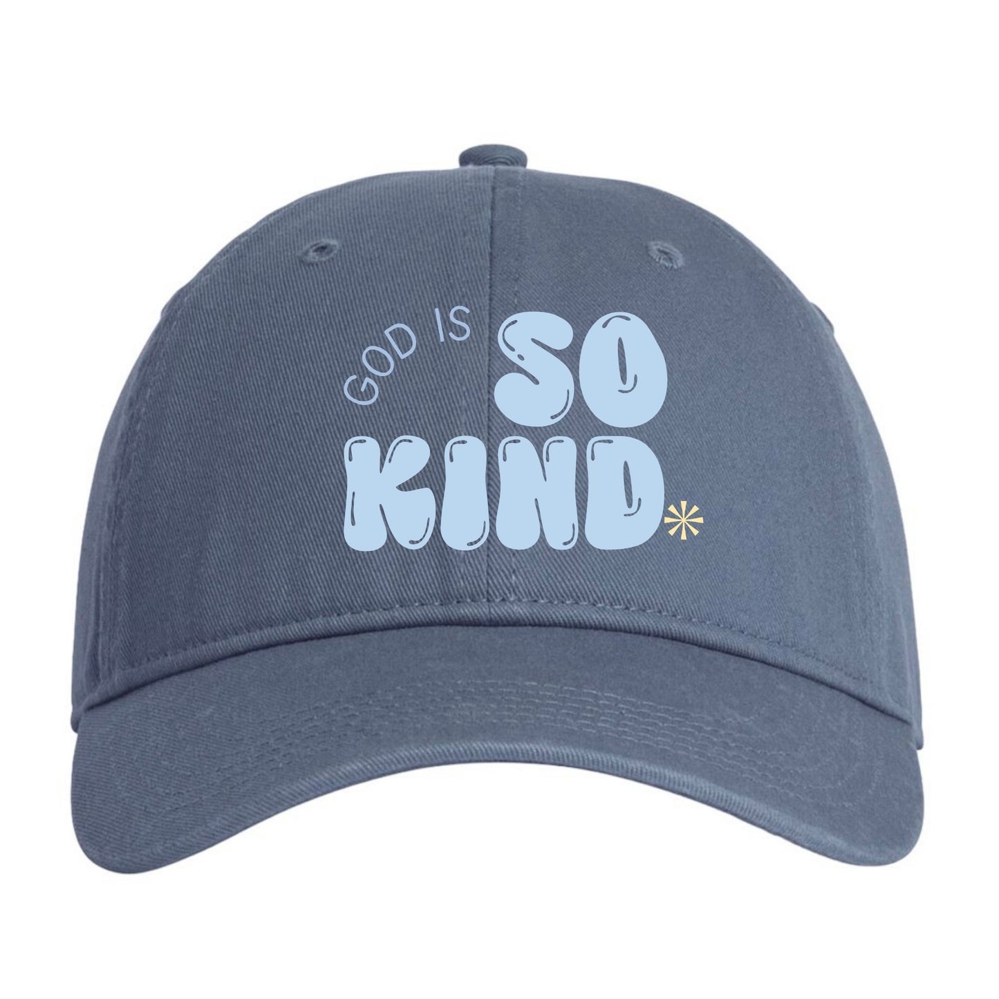 Curate-God is so Kind embroidered hat-PREORDER-items will be available for pick up at the conference in the merch area.