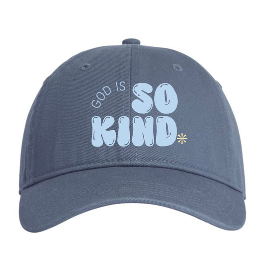 Curate-God is so Kind embroidered hat-PREORDER-items will be available for pick up at the conference in the merch area.