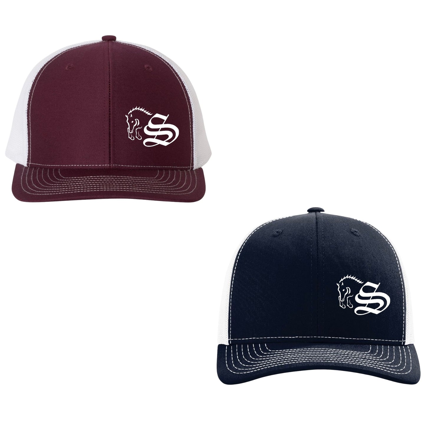 Embroidered Snapback Trucker Hat