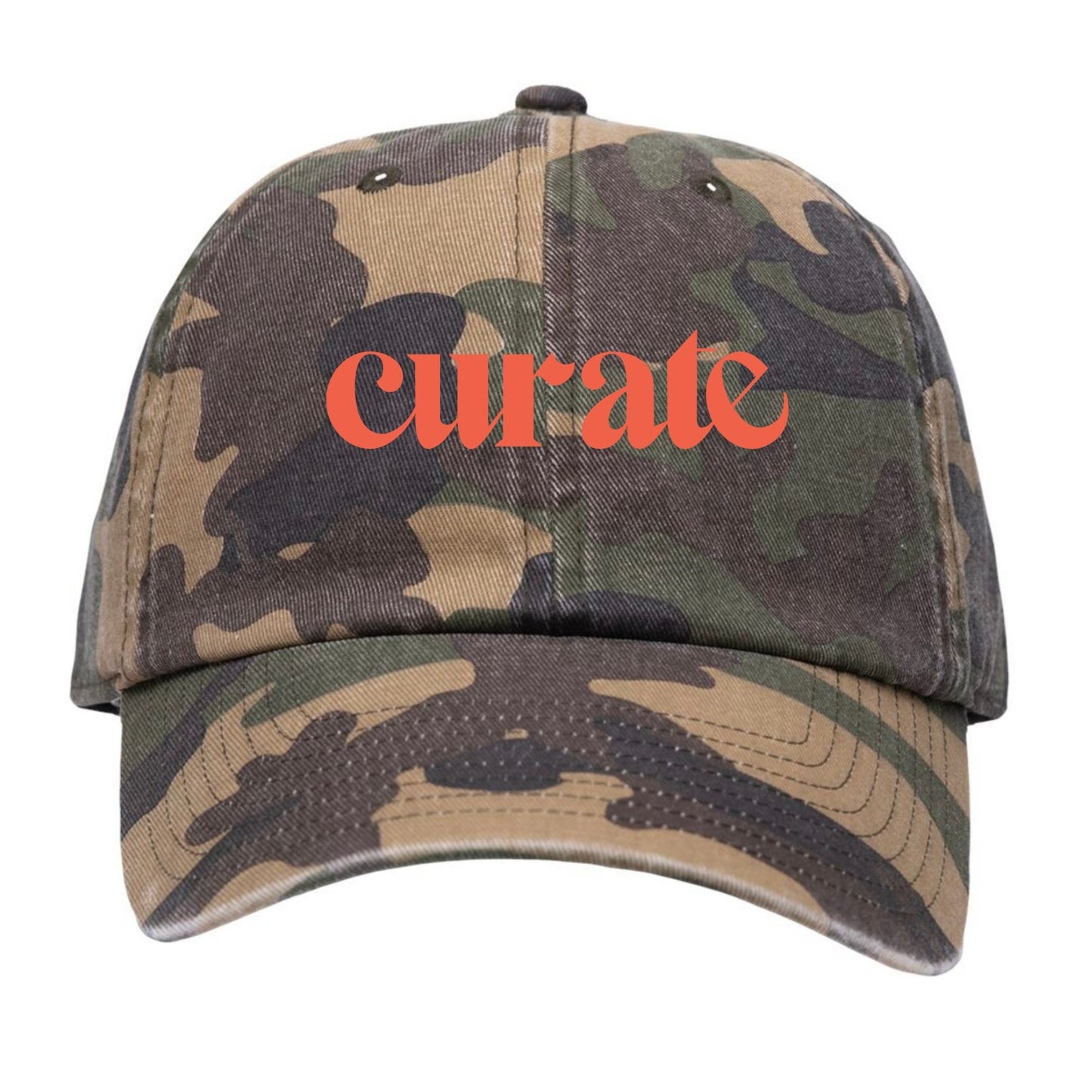 Curate Original Branded Hat (embroidered)-PREORDER-items will be available for pick up at the conference in the merch area.