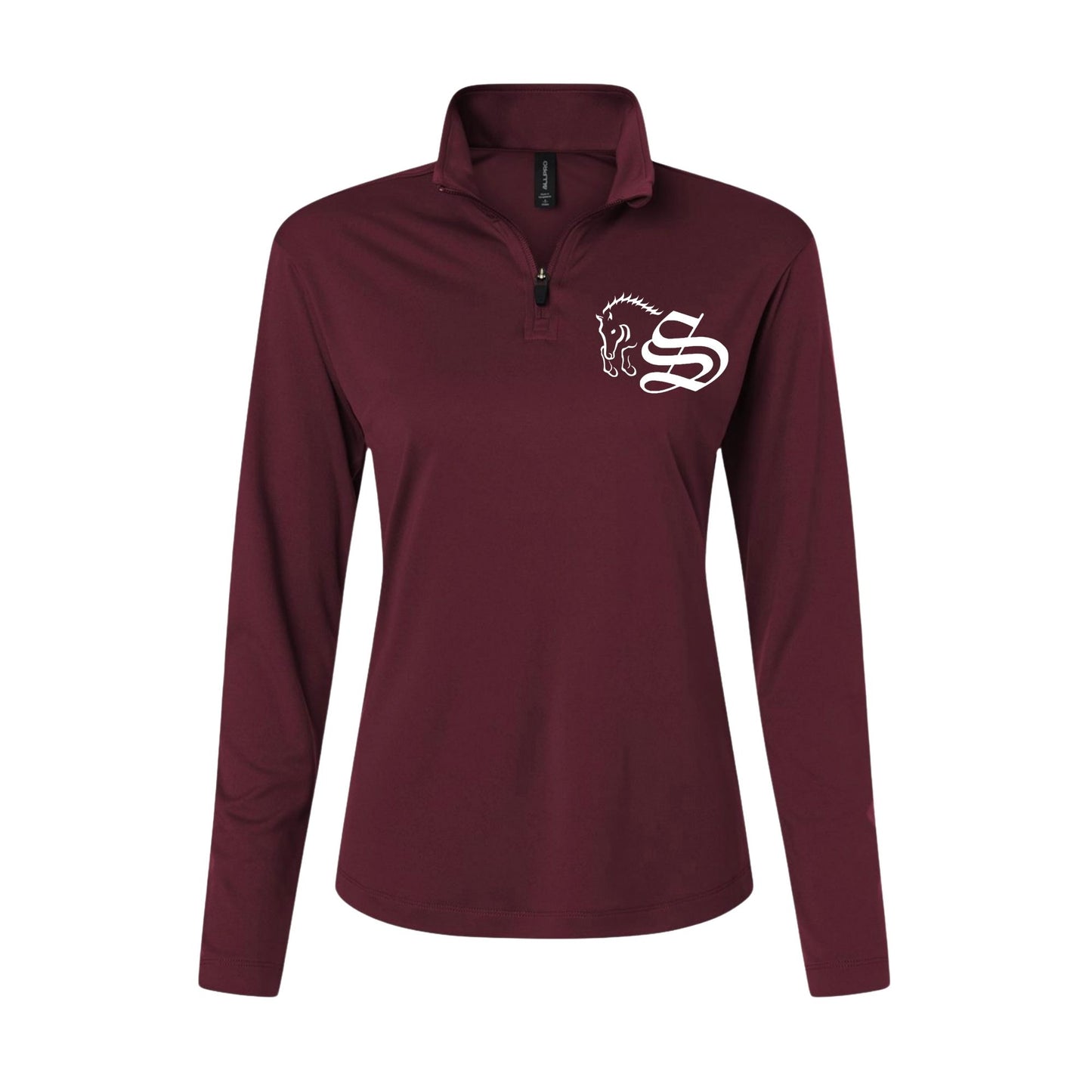 Women's Embroidered Performance Quarter-Zip