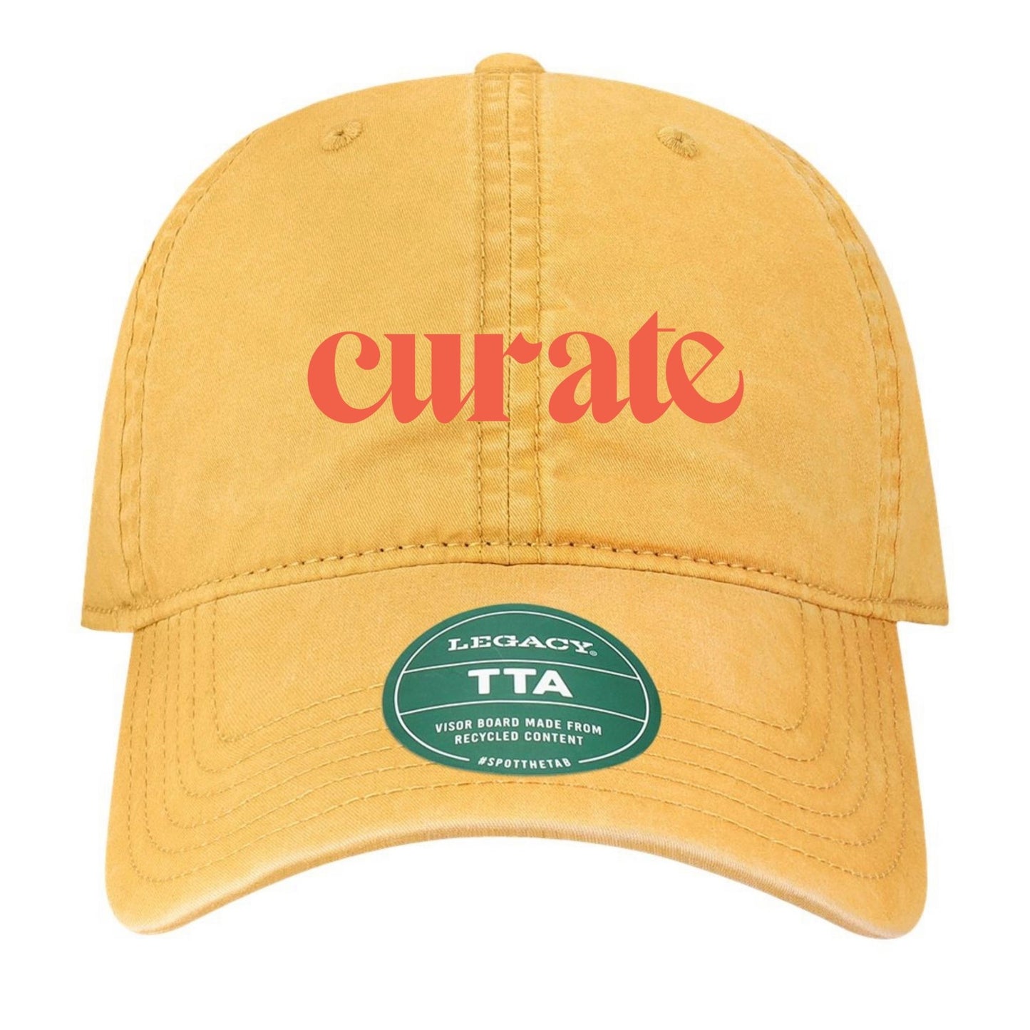Curate Original Branded Hat (embroidered)-PREORDER-items will be available for pick up at the conference in the merch area.