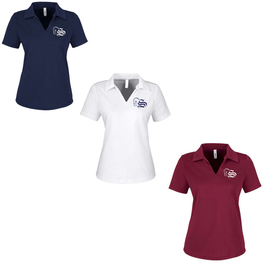 Women's Embroidered Snag Protect Mesh Polo