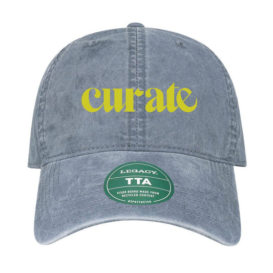 Curate Original Branded Hat (embroidered)-PREORDER-items will be available for pick up at the conference in the merch area.