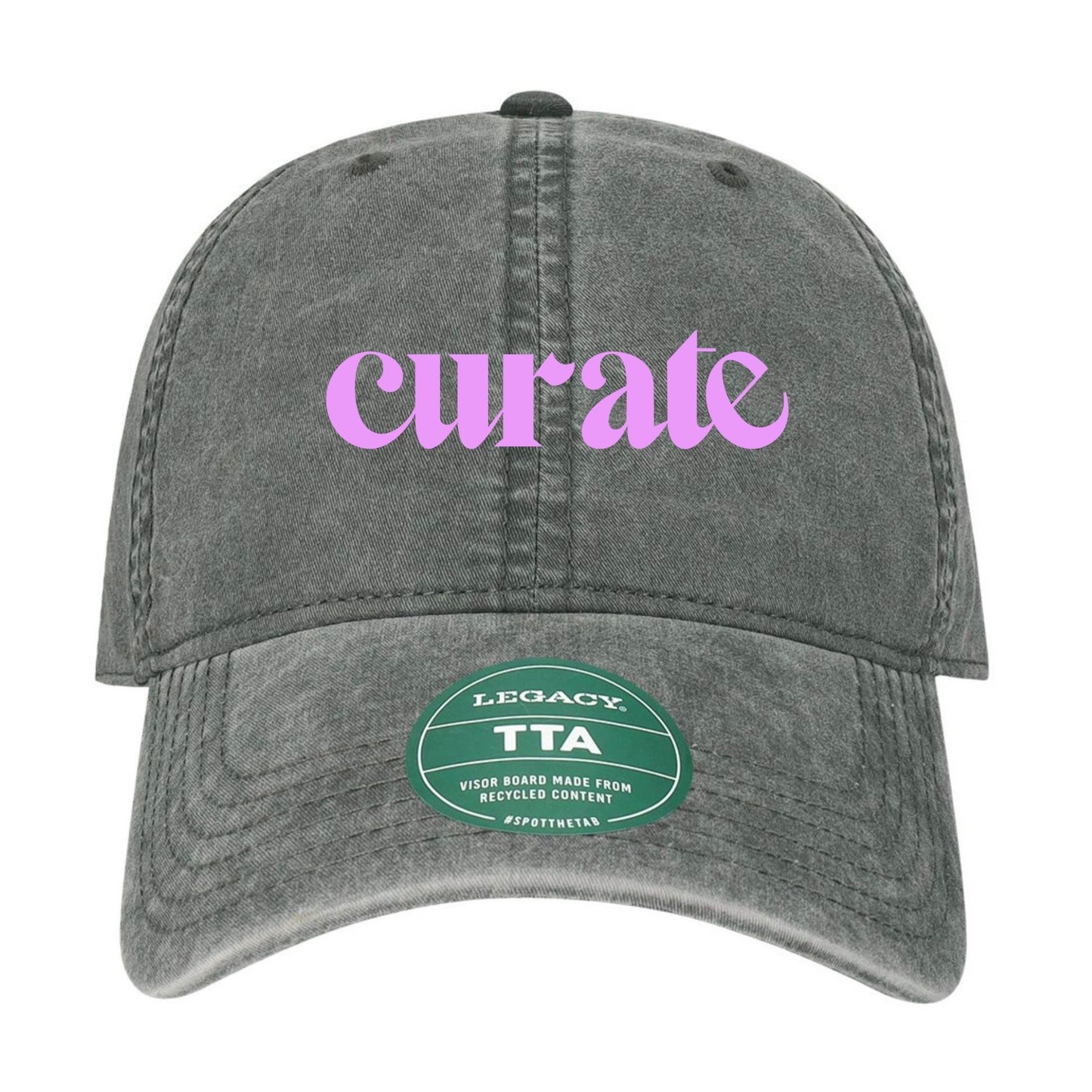 Curate Original Branded Hat (embroidered)-PREORDER-items will be available for pick up at the conference in the merch area.