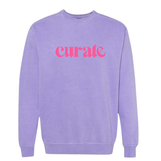 Curate Embroidered Branded Sweatshirt-PREORDER-items will be available for pick up at the conference in the merch area.