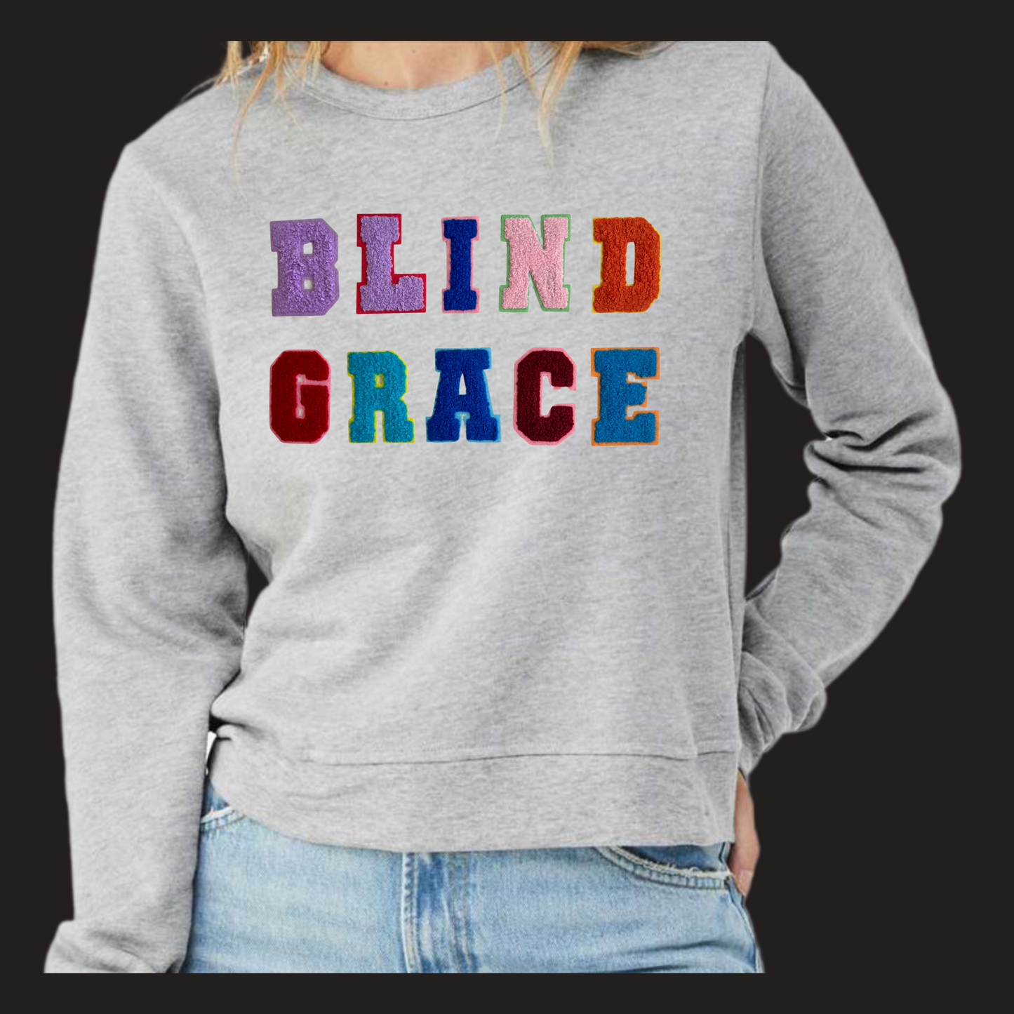 Pre-Order Blind Grace Varsity Sweatshirt