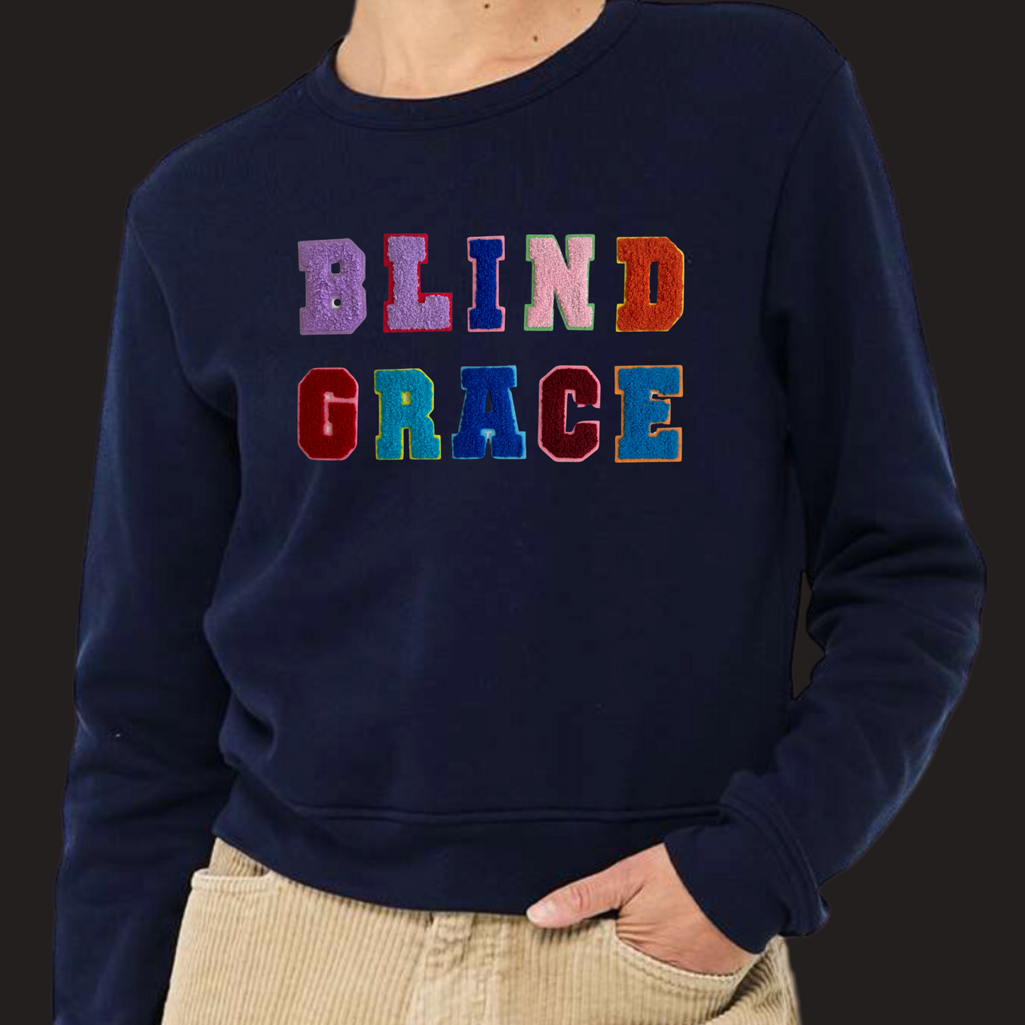 Pre-Order Blind Grace Varsity Sweatshirt